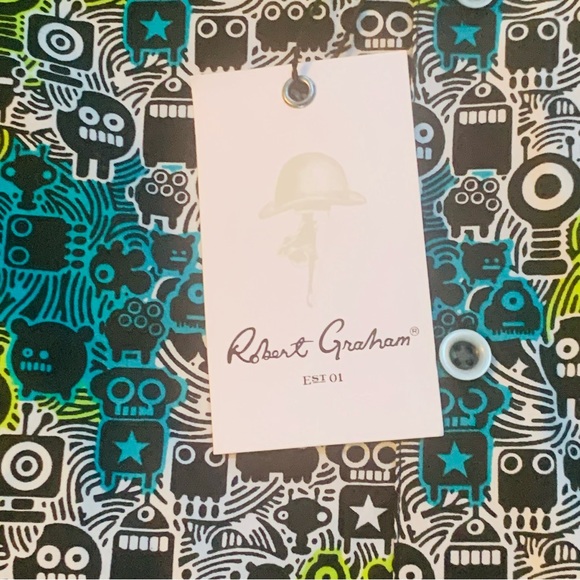 ROBERT GRAHAM Hannam Classic Long Sleeve Shirt | Small | NEW!! - Picture 12 of 14